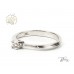 Класически Годежен Пръстен с Лабораторен Диамант 14К Бяло Злато  Bloom Jewellery